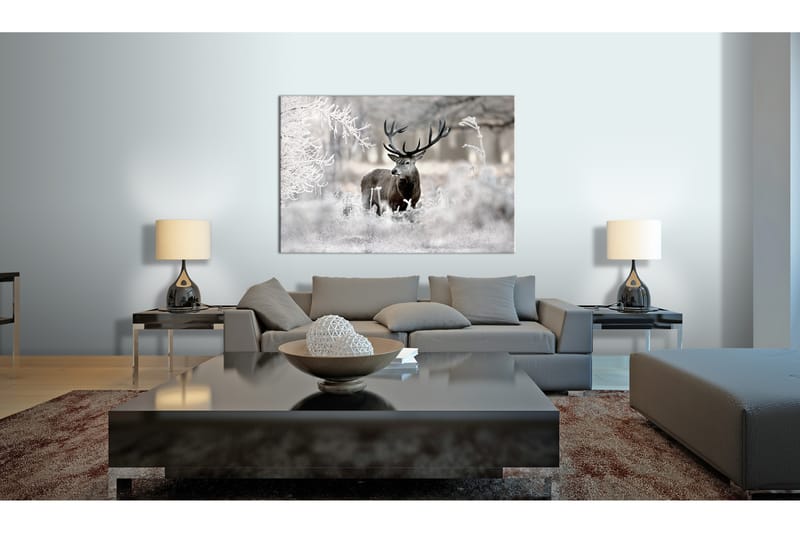 Tavla Lonely Deer 120X80 Grå - Artgeist sp. z o. o. - Inredning & dekor - Tavlor & konst - Canvastavla