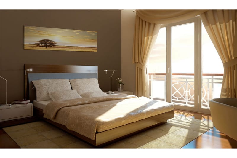 TAVLA Lonely tree on savannah 135x45 - Artgeist sp. z o. o. - Inredning & dekor - Tavlor & konst - Canvastavla