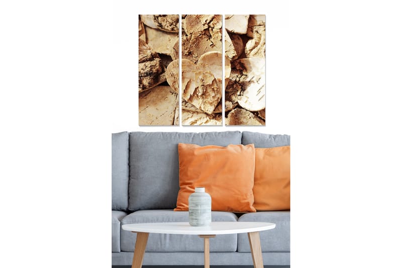 Tavla Love 3-Pack Flerfärgad 20X50 - 20x50 cm - Inredning & dekor - Tavlor & konst - Canvastavla