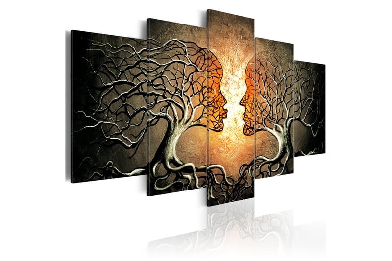 Tavla Love Entanglement 100X50 Flerfärgad - Artgeist sp. z o. o. - Inredning & dekor - Tavlor & konst - Canvastavla