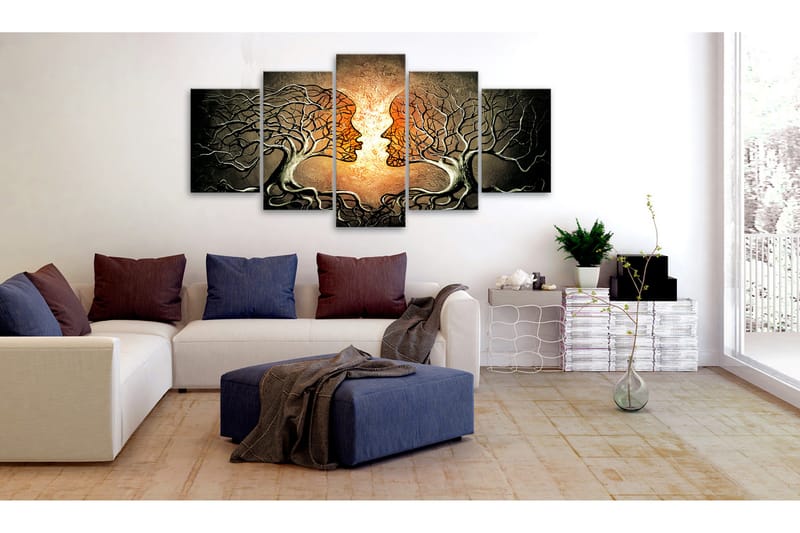 Tavla Love Entanglement 100X50 Flerfärgad - Artgeist sp. z o. o. - Inredning & dekor - Tavlor & konst - Canvastavla