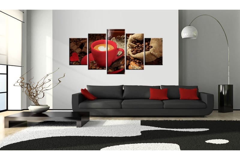 Tavla Love Espresso 100x50 - Artgeist sp. z o. o. - Inredning & dekor - Tavlor & konst - Canvastavla