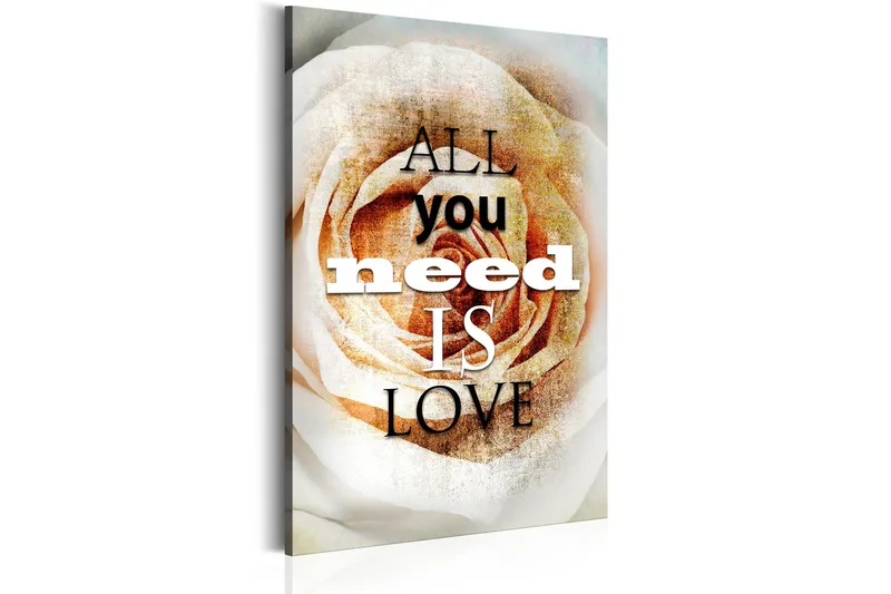 Tavla Love Rose 80x120 cm