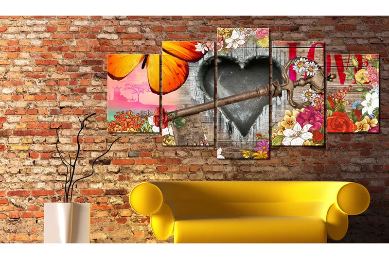 Tavla Love Trailer 100X50 Flerfärgad - Artgeist sp. z o. o. - Inredning & dekor - Tavlor & konst - Canvastavla