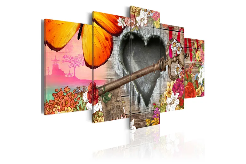 Tavla Love Trailer 100X50 Flerfärgad, Artgeist sp. z o. o.