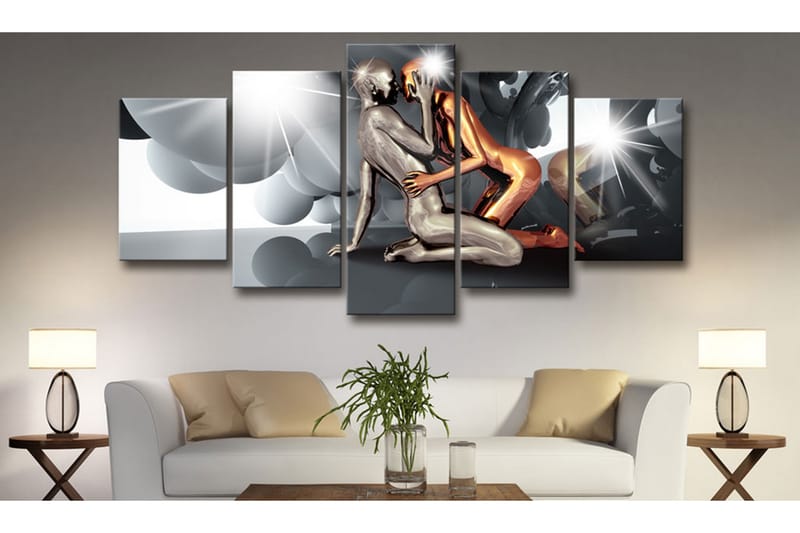 Tavla Lovers Of The Future 200X100 Vit - Artgeist sp. z o. o. - Inredning & dekor - Tavlor & konst - Canvastavla