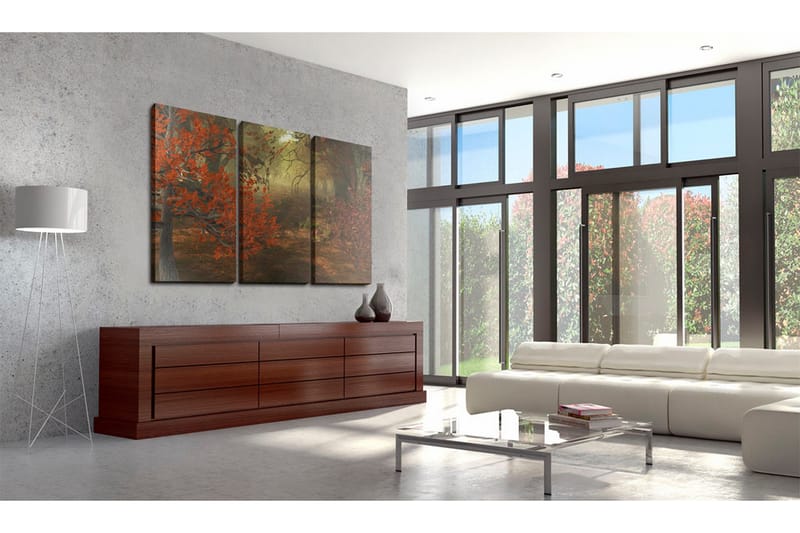 Tavla Lund Triptych 60X40 Orange|Flerfärgad - Artgeist sp. z o. o. - Inredning & dekor - Tavlor & konst - Canvastavla