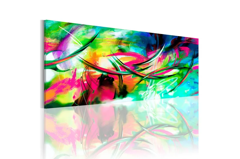 Tavla Madness Of Color 120X40 Flerfärgad, Artgeist sp. z o. o.