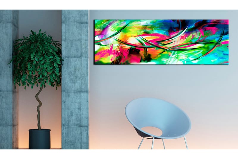 Tavla Madness Of Color 135X45 Flerfärgad - Artgeist sp. z o. o. - Inredning & dekor - Tavlor & konst - Canvastavla