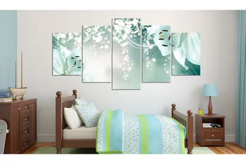 Tavla Magic Green Composition 100x50 - Artgeist sp. z o. o. - Inredning & dekor - Tavlor & konst - Canvastavla