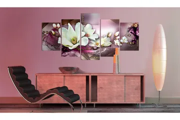 Tavla Magnetic Abstraction With An Orchid 100x50 - Artgeist sp. z o. o. - Inredning & dekor - Tavlor & konst - Canvastavla