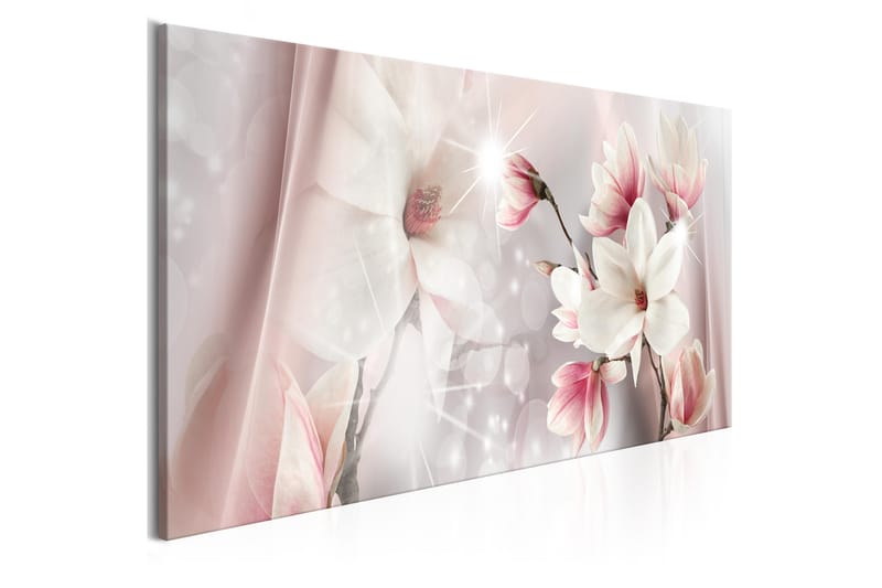 Tavla Magnolia Reflection 1 Part Narrow 135X45 Rosa - Artgeist sp. z o. o. - Canvastavla