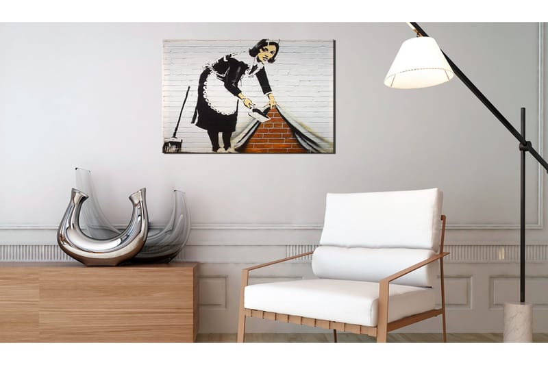 Tavla Maid in London by Banksy 120x80 cm - Inredning & dekor - Tavlor & konst - Canvastavla