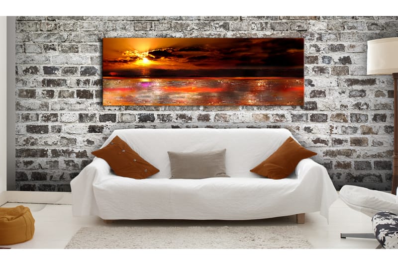 Tavla Majestic Ocean 135X45 Orange - Artgeist sp. z o. o. - Inredning & dekor - Tavlor & konst - Canvastavla