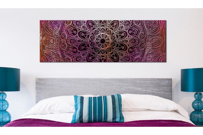 Tavla Mandala Amethyst Energy 120x40 - Artgeist sp. z o. o. - Inredning & dekor - Tavlor & konst - Canvastavla