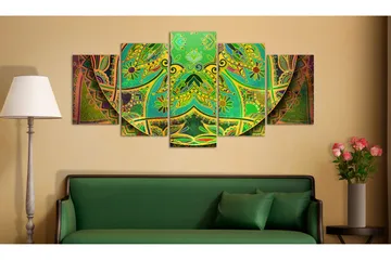 Tavla Mandala Green Energy 200x100 - Artgeist sp. z o. o. - Inredning & dekor - Tavlor & konst - Canvastavla