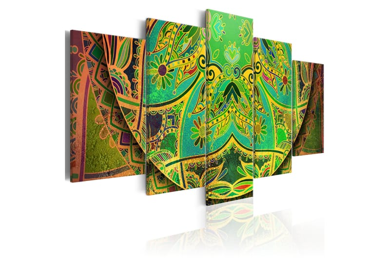 Tavla Mandala Green Energy 200x100, Artgeist sp. z o. o.