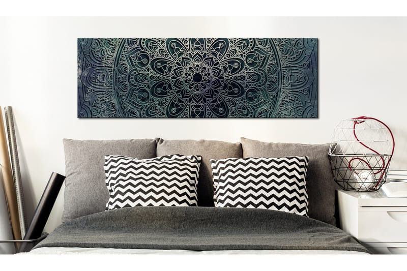 Tavla Mandala Malachite Calm 120x40 - Artgeist sp. z o. o. - Inredning & dekor - Tavlor & konst - Canvastavla
