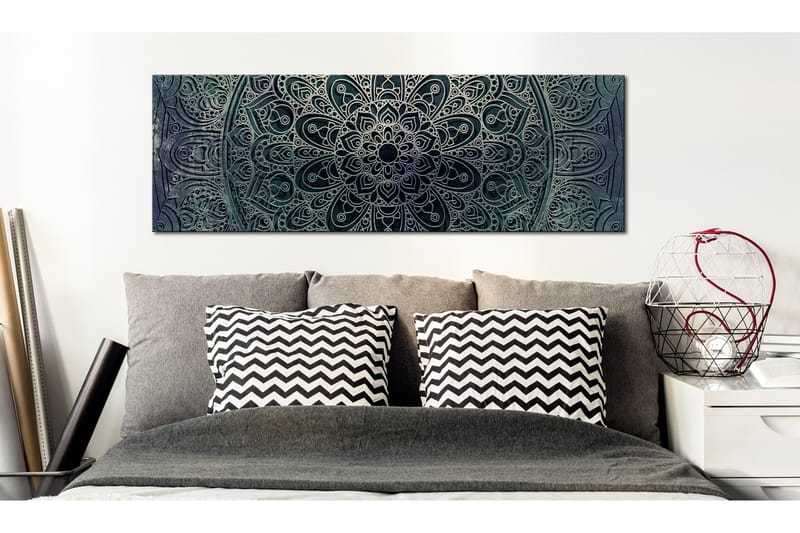 Tavla Mandala Malachite Calm 135X45 Blå - Artgeist sp. z o. o. - Inredning & dekor - Tavlor & konst - Canvastavla