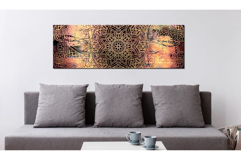 Tavla Mandala Sunny Poetry 120X40 Flerfärgad - Artgeist sp. z o. o. - Inredning & dekor - Tavlor & konst - Canvastavla