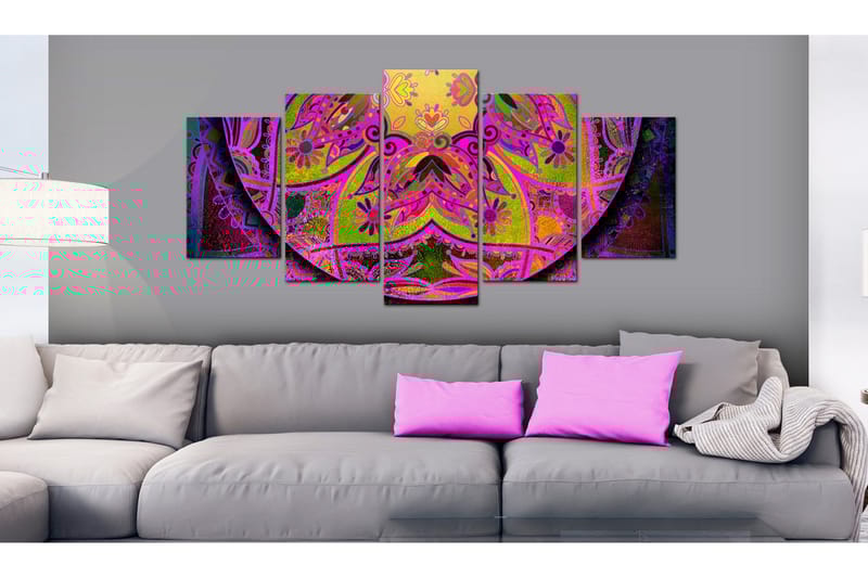 Tavla Mandala Pink Power 100x50 - Artgeist sp. z o. o. - Inredning & dekor - Tavlor & konst - Canvastavla