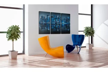 Tavla Manhattan In Blue Shade 60x40 - Artgeist sp. z o. o. - Inredning & dekor - Tavlor & konst - Canvastavla