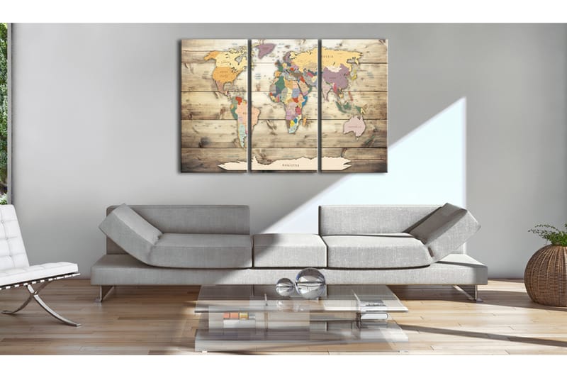 Tavla Map Of Dreams 90X60 Flerfärgad - Artgeist sp. z o. o. - Inredning & dekor - Tavlor & konst - Canvastavla