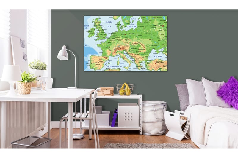 TAVLA Map of Europe 90x60, Artgeist sp. z o. o.