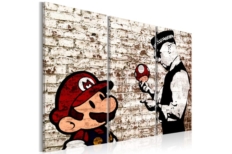 Tavla Mario Bros Torn Wall 120x80, Artgeist sp. z o. o.