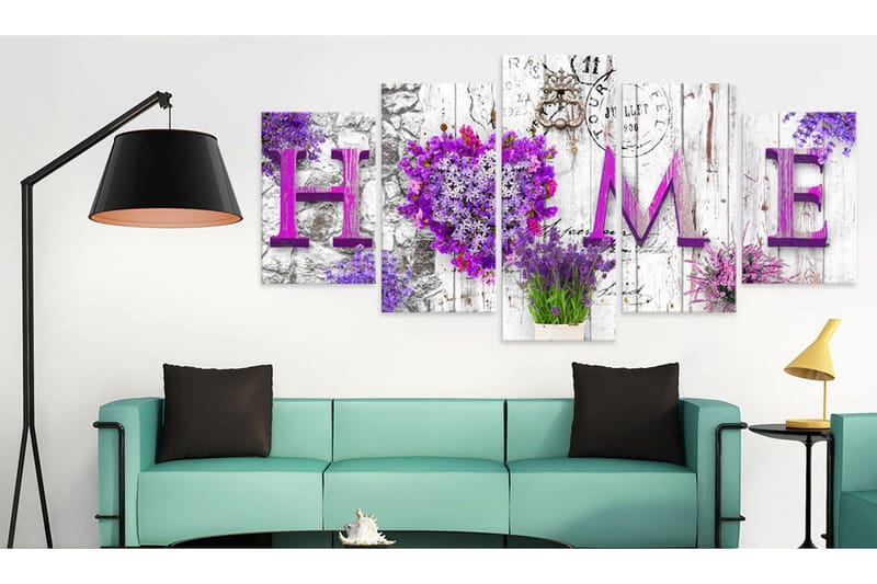 Tavla Mauve Asylum 200x100 - Artgeist sp. z o. o. - Inredning & dekor - Tavlor & konst - Canvastavla