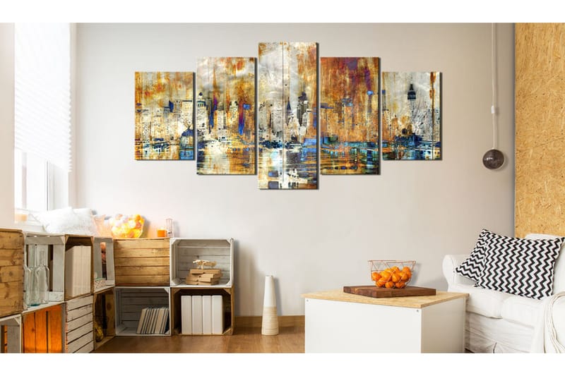 Tavla Memory Of The City 200x100 - Artgeist sp. z o. o. - Inredning & dekor - Tavlor & konst - Canvastavla