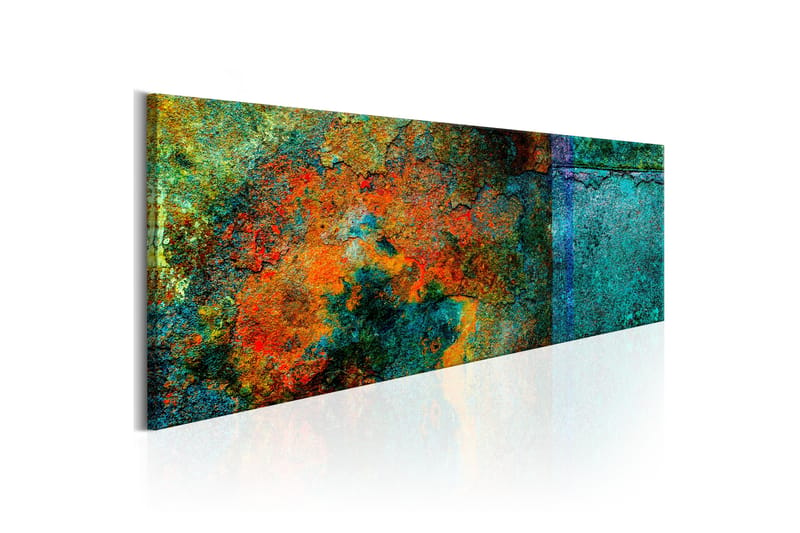 Tavla Metal Kaleidoscope 150X50 Flerfärgad|Orange|Blå - Artgeist sp. z o. o. - Canvastavla