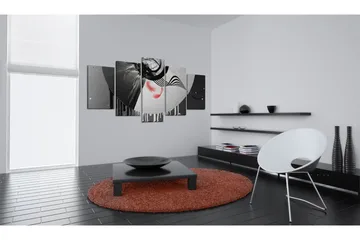 Tavla Metal With Red Accents 200x100 - Artgeist sp. z o. o. - Inredning & dekor - Tavlor & konst - Canvastavla