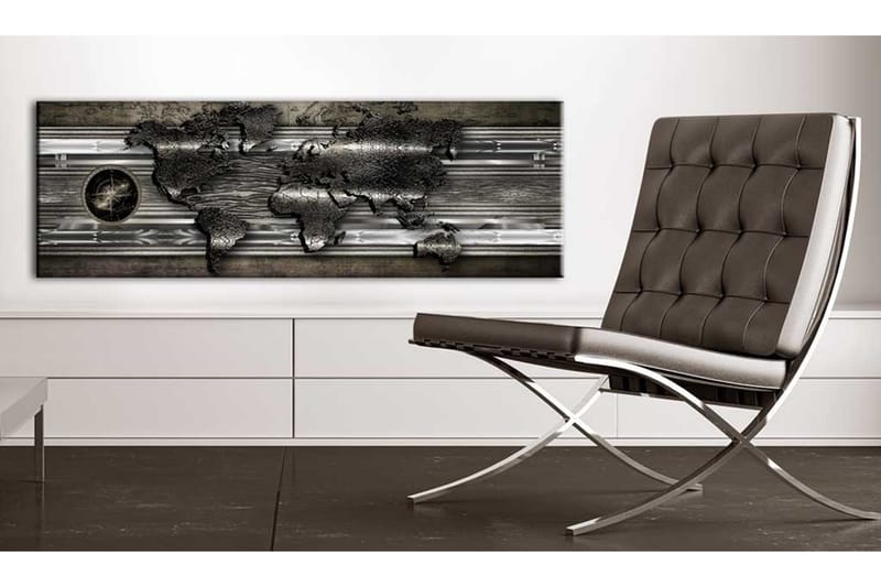 TAVLA Metalic Map 120x40 - Artgeist sp. z o. o. - Inredning & dekor - Tavlor & konst - Canvastavla
