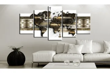 Tavla Metalic World 100x50 - Artgeist sp. z o. o. - Inredning & dekor - Tavlor & konst - Canvastavla