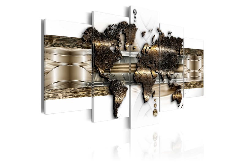 Tavla Metalic World 100X50 Vit - Artgeist sp. z o. o. - Inredning & dekor - Tavlor & konst - Canvastavla