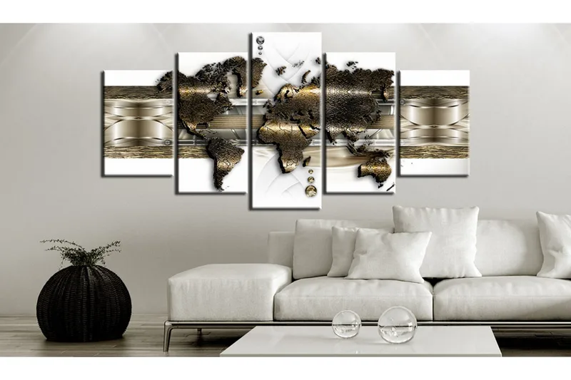 Tavla Metalic World 200x100 - Artgeist sp. z o. o. - Inredning & dekor - Tavlor & konst - Canvastavla