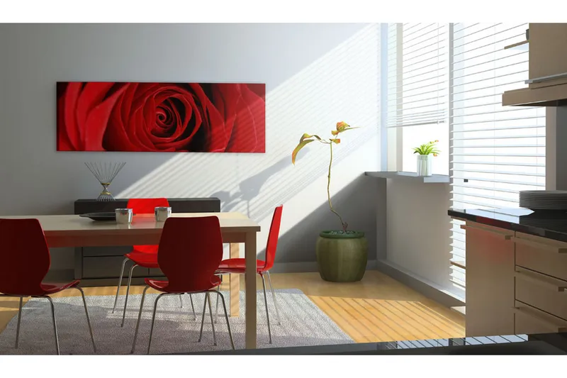 TAVLA Midnight Rose 135x45 - Artgeist sp. z o. o. - Inredning & dekor - Tavlor & konst - Canvastavla