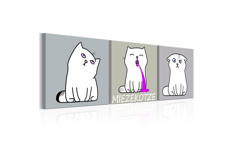 Tavla Miezekotze Cat Trio 120x40, Artgeist sp. z o. o.