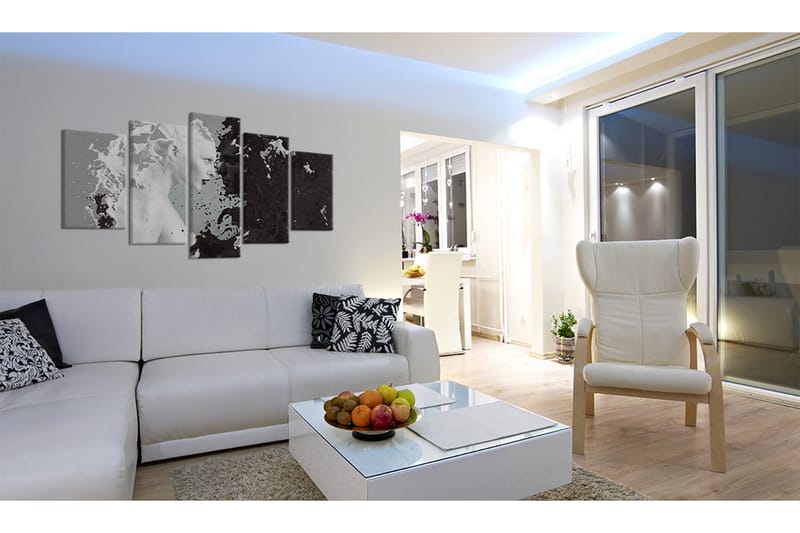 Tavla Milk & Choco 5 Pieces 200X100 Vit - Artgeist sp. z o. o. - Inredning & dekor - Tavlor & konst - Canvastavla