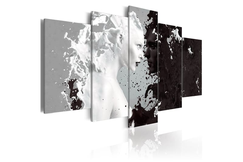 Tavla Milk & Choco 5 Pieces 200X100 Vit, Artgeist sp. z o. o.