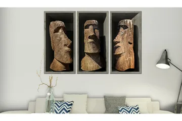 Tavla Moai Easter Island 90x60 - Artgeist sp. z o. o. - Inredning & dekor - Tavlor & konst - Canvastavla