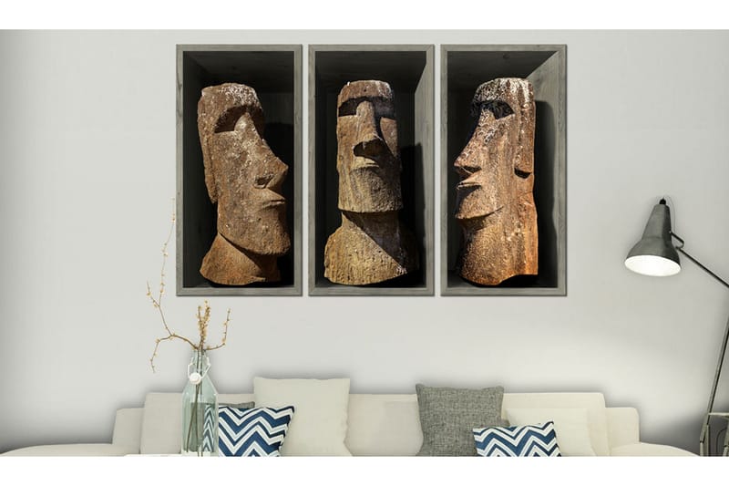 Tavla Moai Easter Island 90x60 - Artgeist sp. z o. o. - Inredning & dekor - Tavlor & konst - Canvastavla