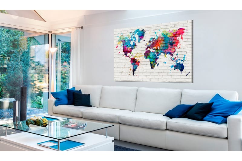 Tavla Modern Style: Walls of the World 120x80, Artgeist sp. z o. o.