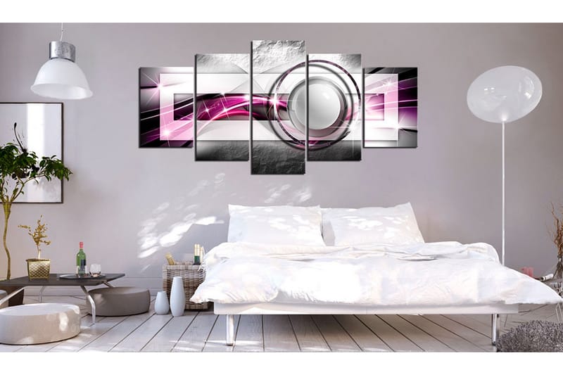 Tavla Modern Pink 200X100 Rosa|Vit - Artgeist sp. z o. o. - Inredning & dekor - Tavlor & konst - Canvastavla