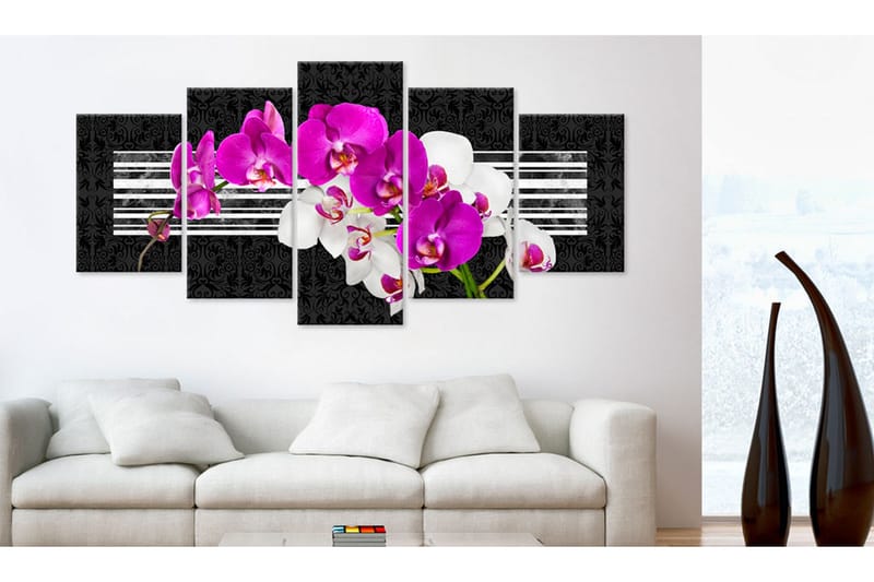 Tavla Modest Orchids 100x50 - Artgeist sp. z o. o. - Inredning & dekor - Tavlor & konst - Canvastavla