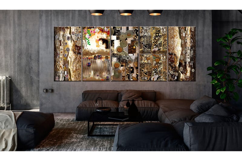 Tavla Mom With Child 5 Parts Narrow 225X90 Flerfärgad - Artgeist sp. z o. o. - Inredning & dekor - Tavlor & konst - Canvastavla