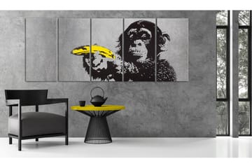 Tavla Monkey And Banana 200x80 - Artgeist sp. z o. o. - Inredning & dekor - Tavlor & konst - Canvastavla