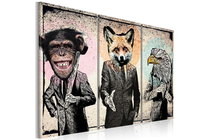 Tavla Monkey business 90x60, Artgeist sp. z o. o.