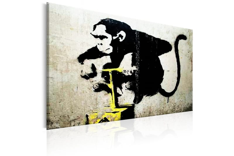 Tavla Monkey Detonator by Banksy 90x60 - Artgeist sp. z o. o. - Inredning & dekor - Tavlor & konst - Canvastavla